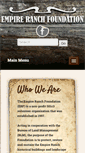 Mobile Screenshot of empireranchfoundation.org
